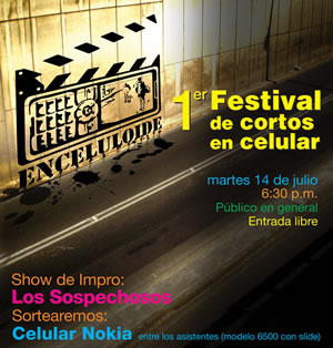 Primer Festival de Cortos para Celulares