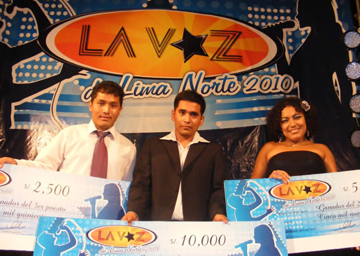 MegaPlaza premió a ganadores de La Voz de Lima Norte 2010