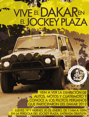 El Dakar llegará al Jockey Plaza