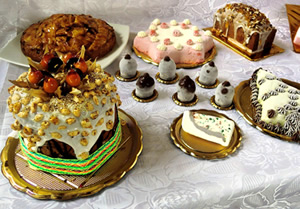 Panetón andino relleno de helado en 4D